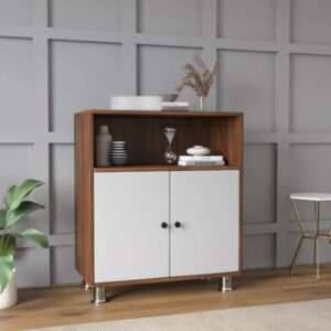 Almon Shoe Rack Dark Walnut