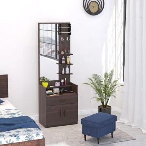 Liora Wenge Wall Mount Floor Standing Dressing Table