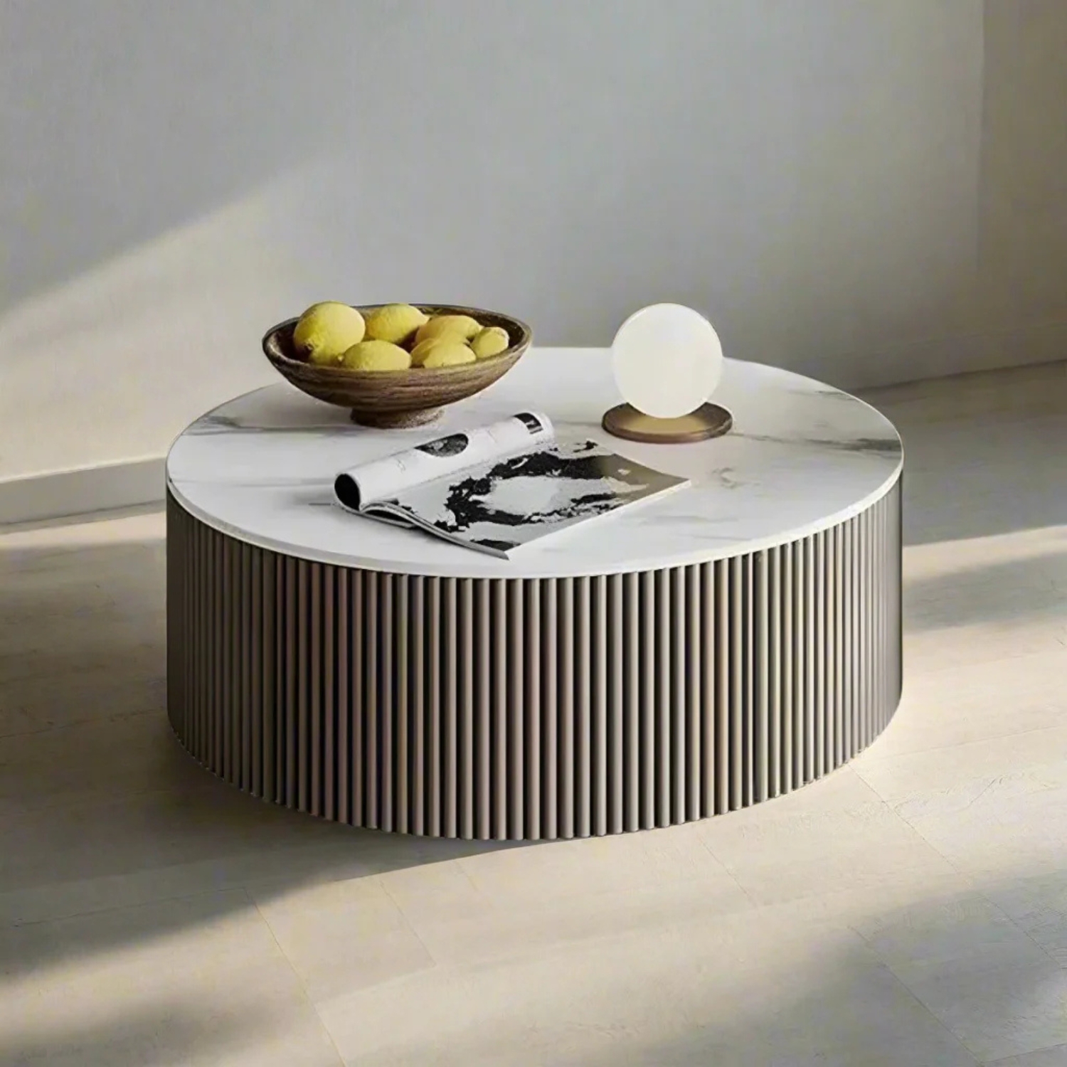 Michell Fluted Marble Coffee Table