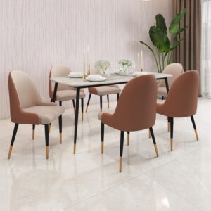 Orovia 6 Seater Marble Dining Set