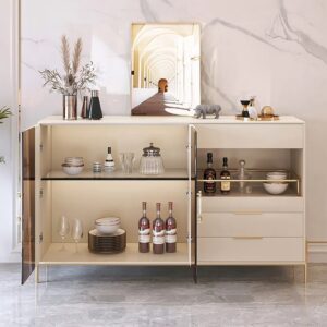 Urban Oasis Bar Cabinet Light Khaki Finish